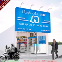 Thiết kế shop thời trang mẹ và bé - Lieng Gia Shop